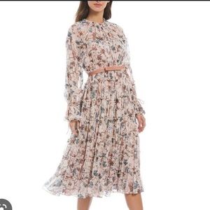 Nicola Bathie x Antonio Melani Claire Floral Long Sleeve Dress with belt - Sz 2